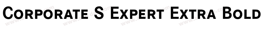 Corporate S Expert Extra Bold Italic OsF字体转换
